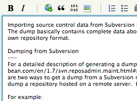Editing a wiki page